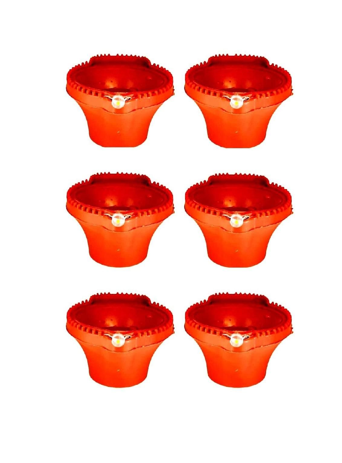 LED Light Water Sensor Diyas  with Ambient Lights, (Pack of 6/12/18/24)