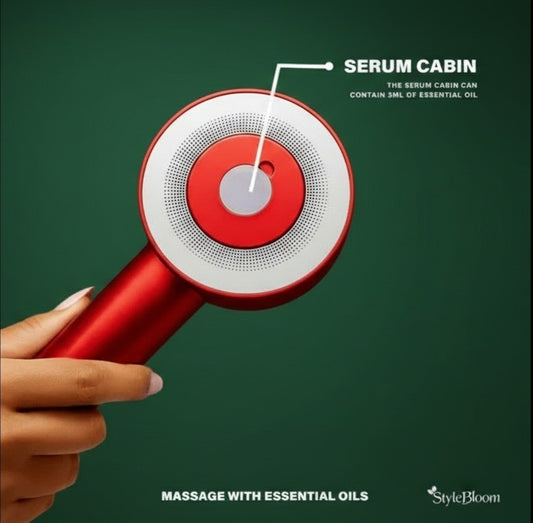 Red Light Therapy Scalp Massager— Reduce Hair Fall + Stimulate Growth